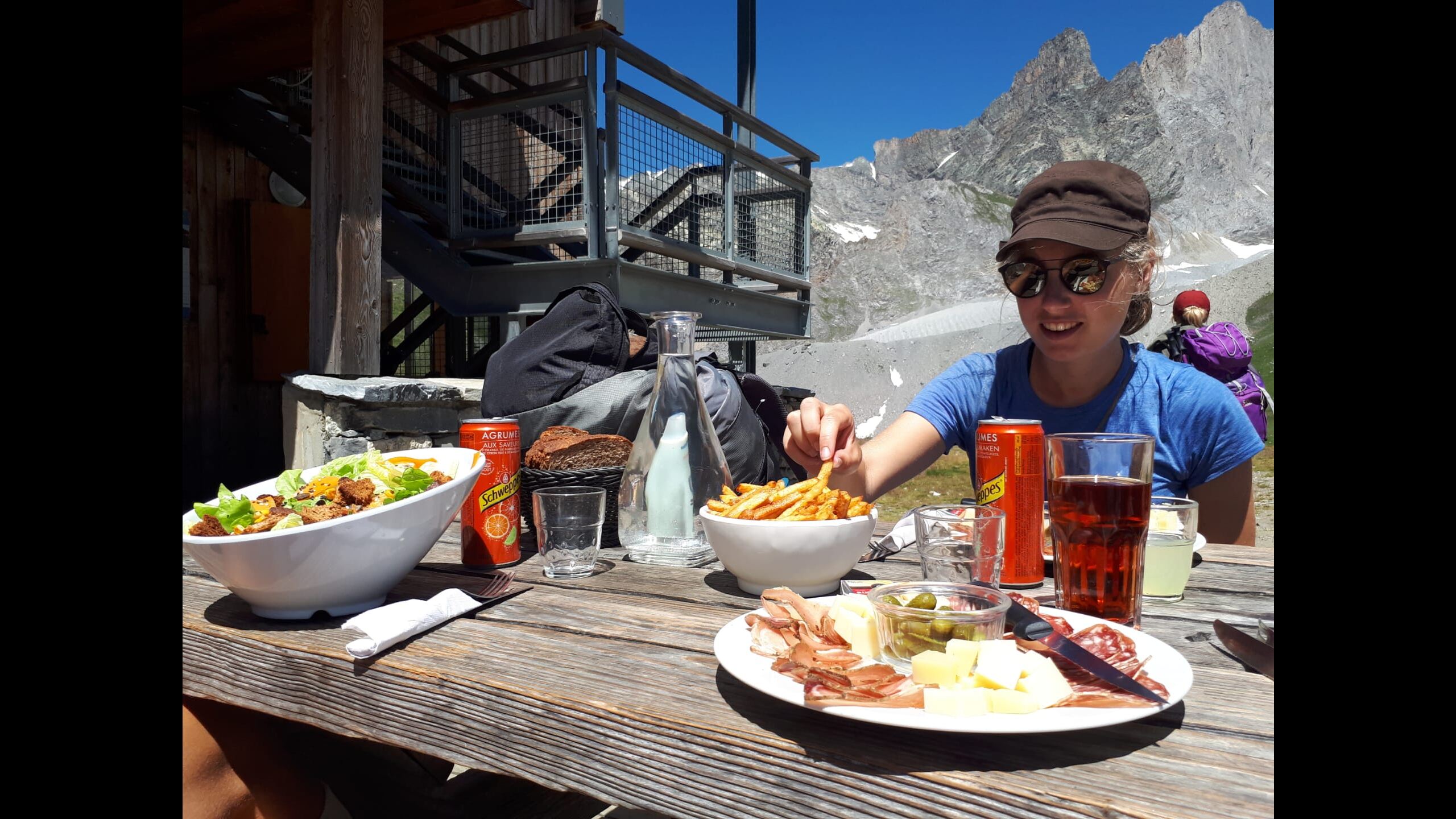 Lunch bij refuge du Col de la Vanoise